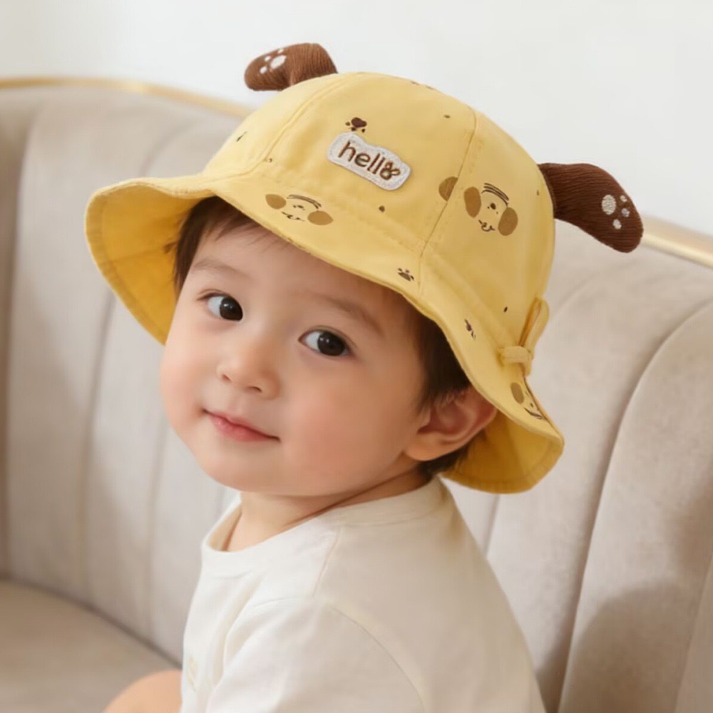 Bucket Hat Cotton - Baby Fishing Cap Spring Autumn Thin