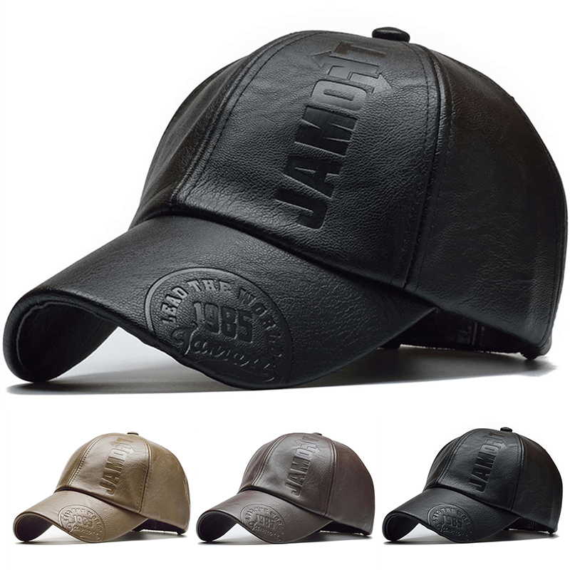 Baseball Cap Structured - Unisex 1985 Imprinting Leather Baseball Caps