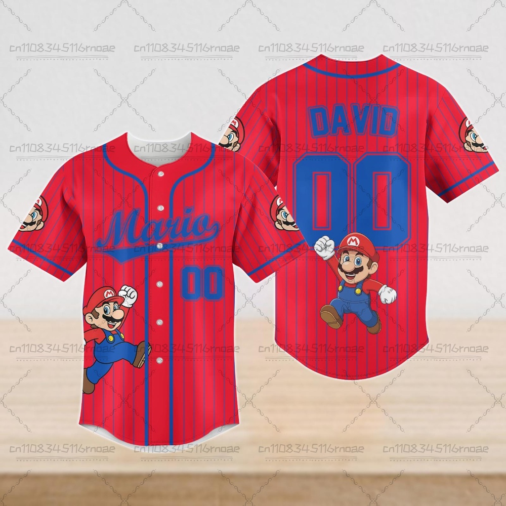 Baseball Cap Structured - New Super Mario Unisex Baseball Shirt