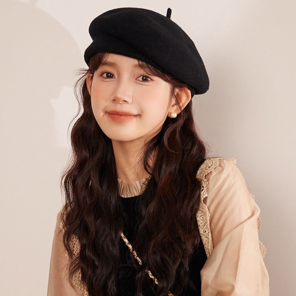 Fashion Warm Winter Wool Beret - Beret French Wool 评论和价格