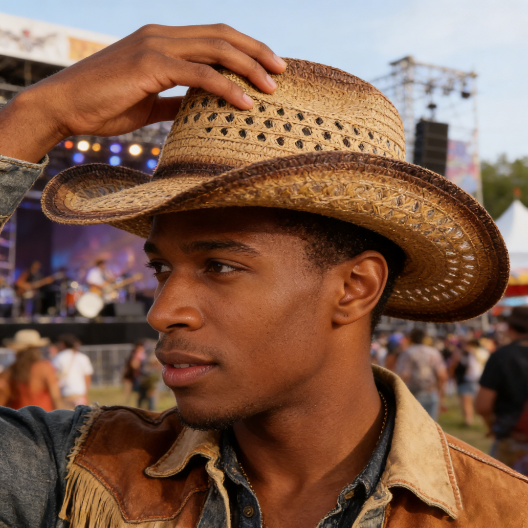 1PC Straw Western Cowboy Hat H - Cowboy Hat Straw 评论和价格