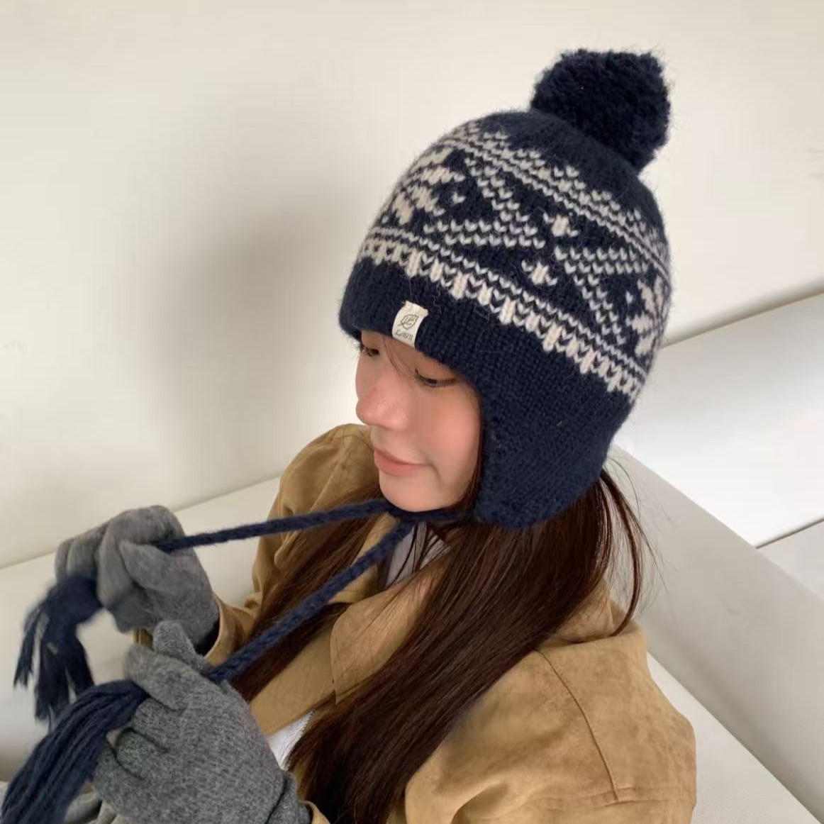 Winter Fair Isle Vintage Trapp - Trapper Hat Ear Flap 评论和价格