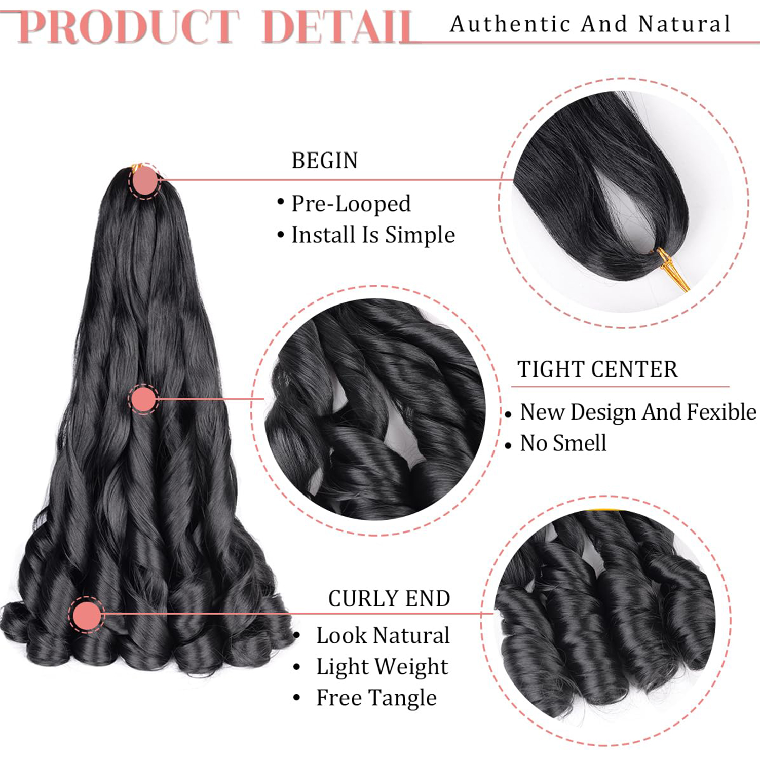 French Curly Braiding Hair 12/ - Beret French Wool 评论和价格
