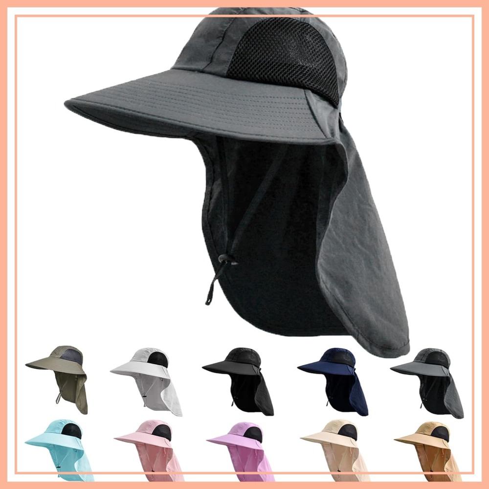 Sun Hat for Men Women with Nec - Sun Hat Wide Brim 评论和价格