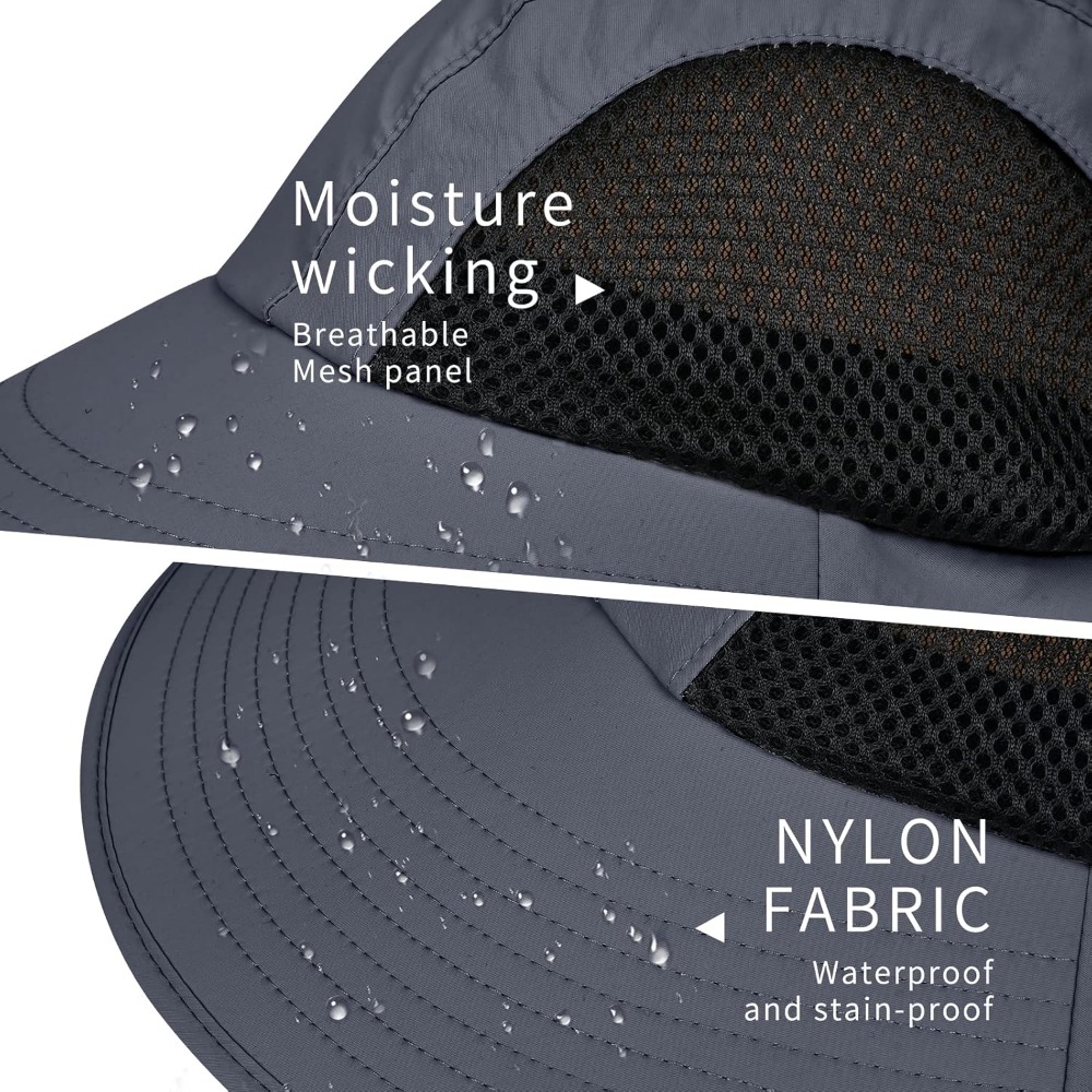 Sun Hat for Men Women with Nec - Sun Hat Wide Brim 评论和价格