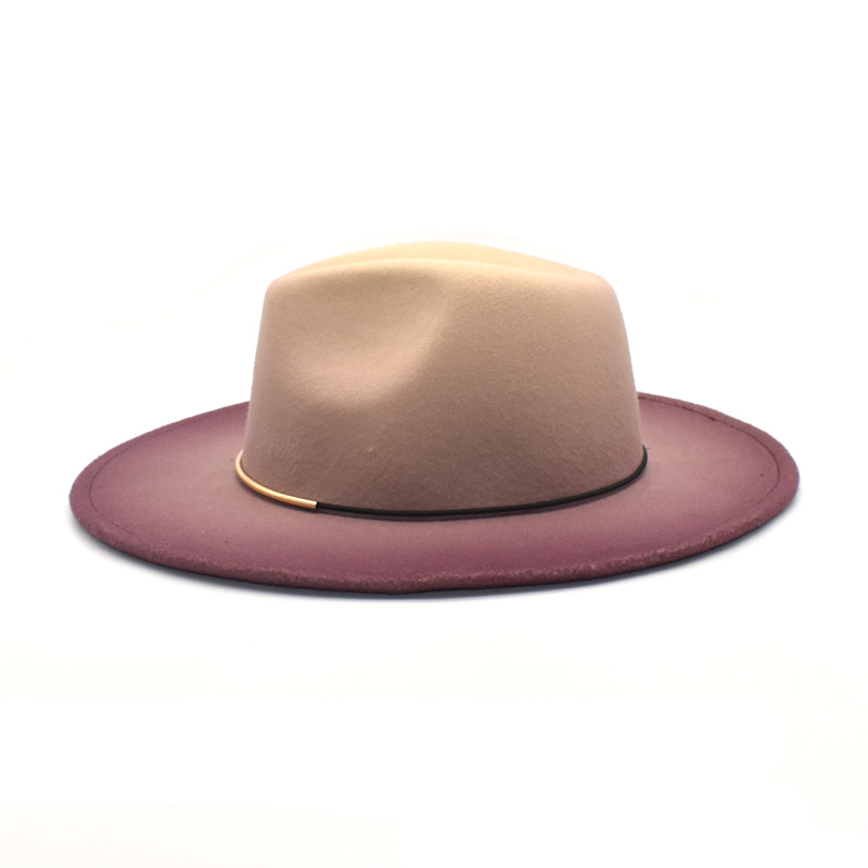 Gradient Large Brim Wool Vinta - Fedora Hat Wool 评论和价格