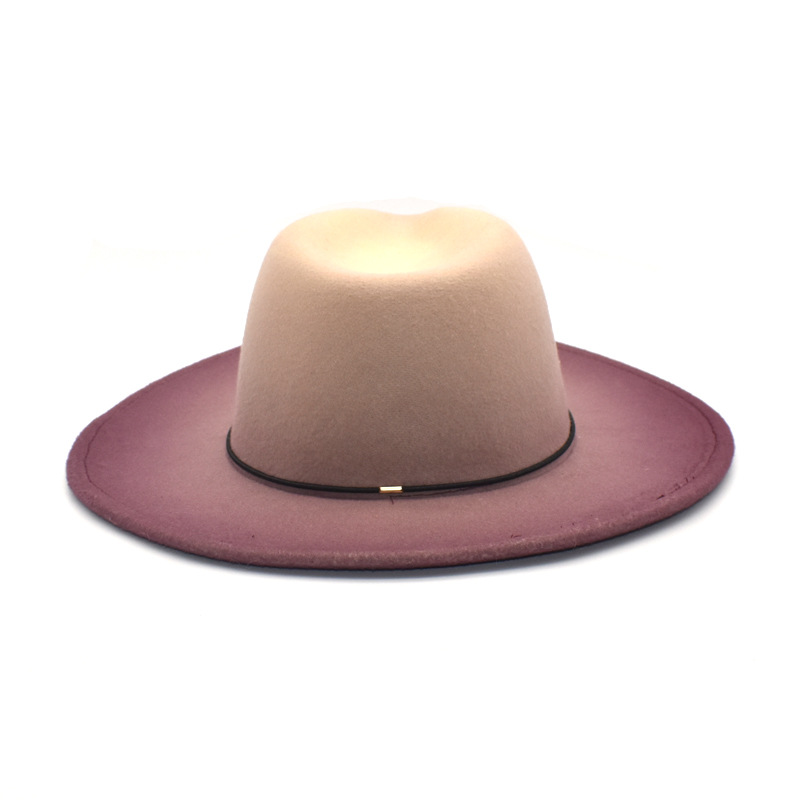 Gradient Large Brim Wool Vinta - Fedora Hat Wool 评论和价格