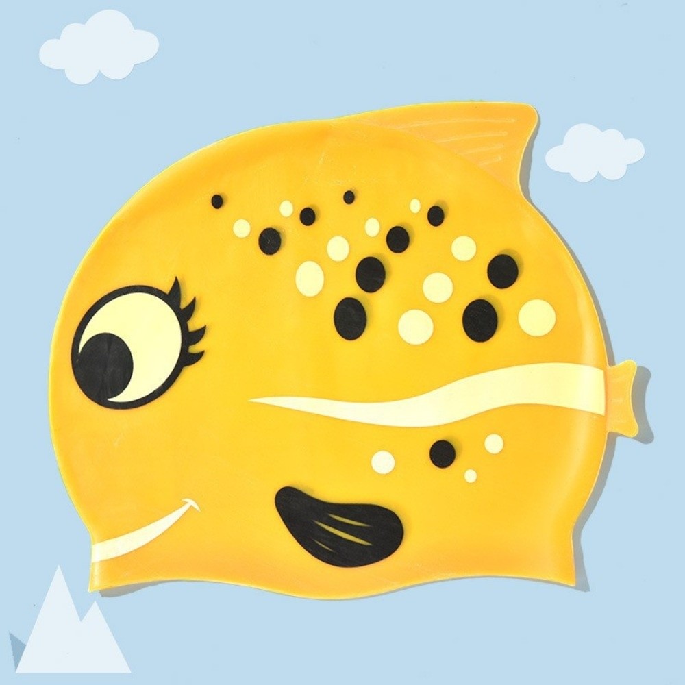 Cute Elastic Children's Swimmi - Swim Hat Silicone 评论和价格