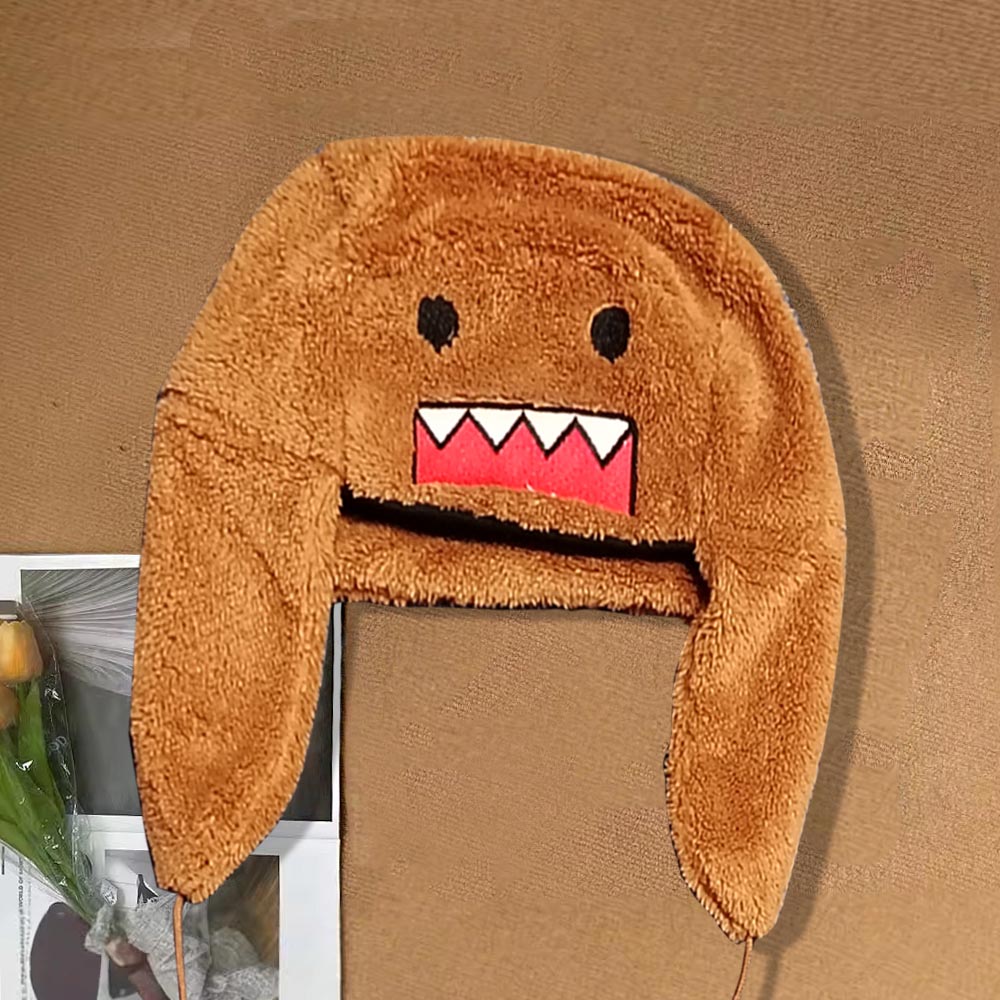 Cartoon Monster Faux Fur Trapp - Trapper Hat Ear Flap 评论和价格