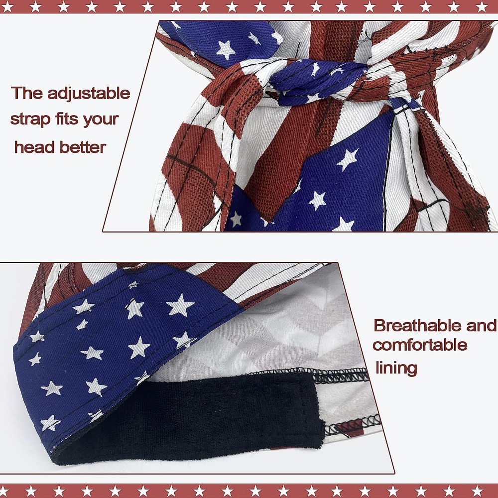 3 Pack Doo Rags for Men, Skull - Skull Cap Helmet Liner 评论和价格