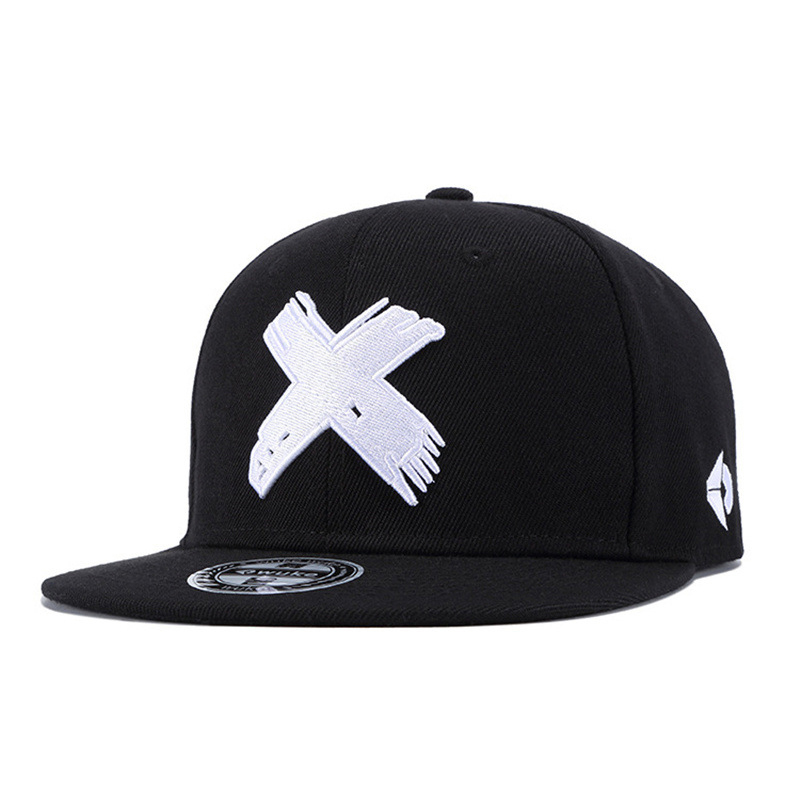 Letter X 3D Embroidered Flat-B - Snapback Hat Flat 评论和价格