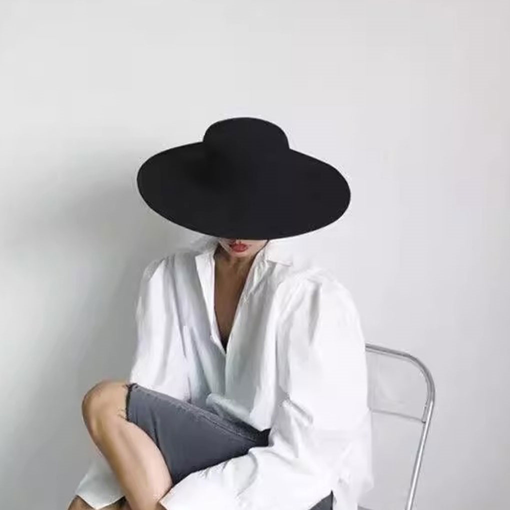 French Ladies Fedoras Top Bow  - Fedora Hat Wool 评论和价格