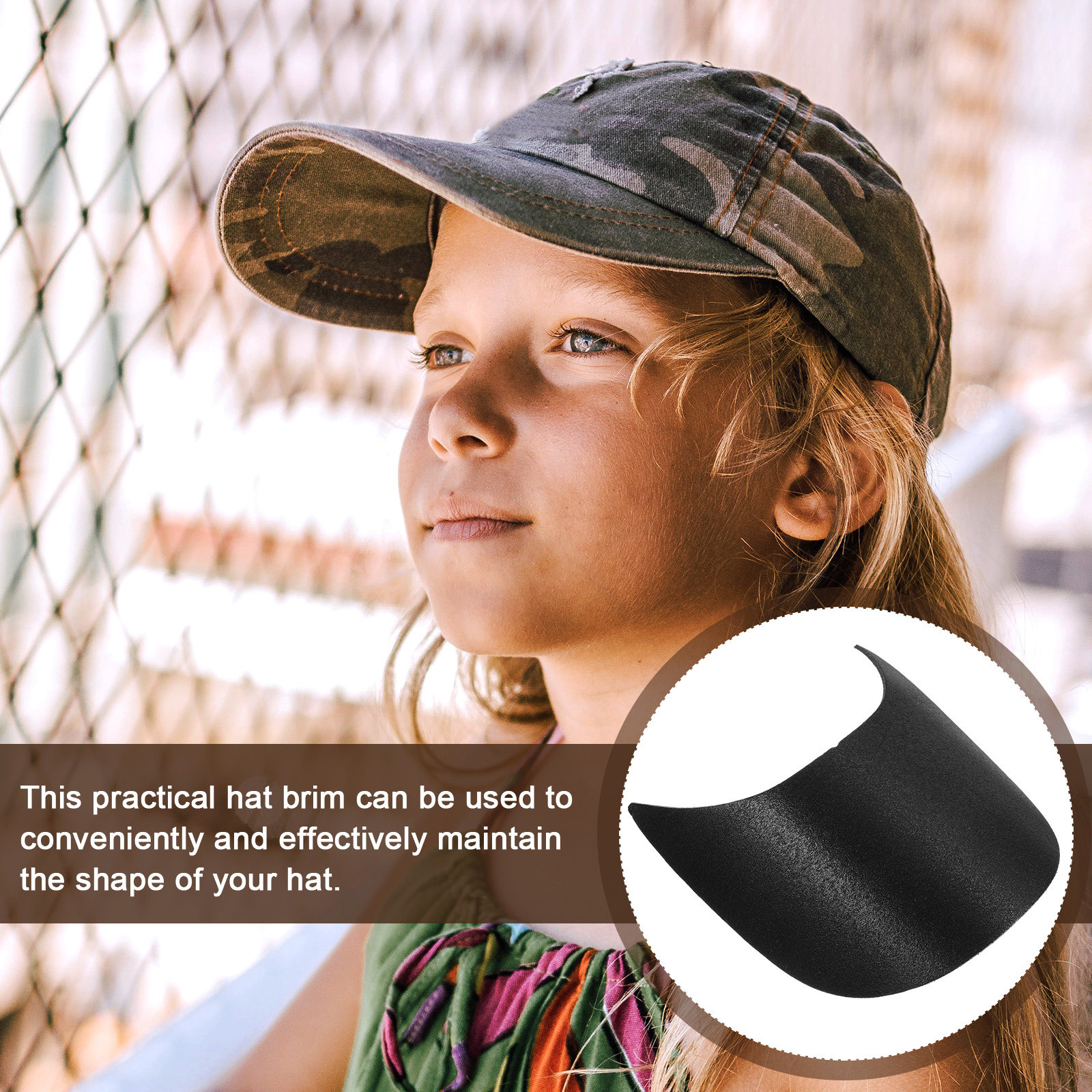10Pcs Plastic Hat Brim Insert  - Visor Sun Hat 评论和价格