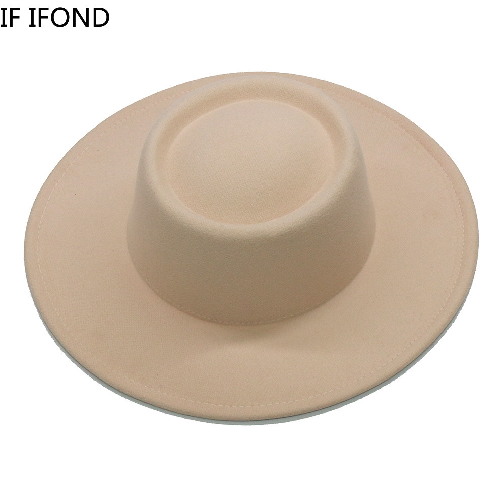Fedora Hats Men Women 8.5CM Wi - Fedora Hat Wool 评论和价格