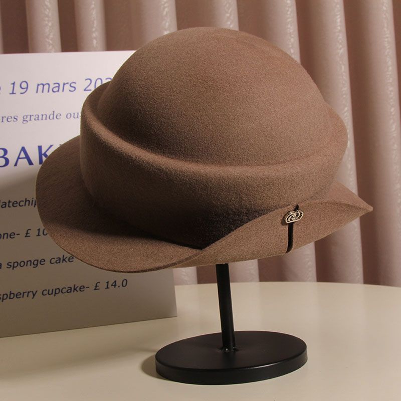 Wool Felt Sun Hats Round Top K - Fedora Hat Wool 评论和价格