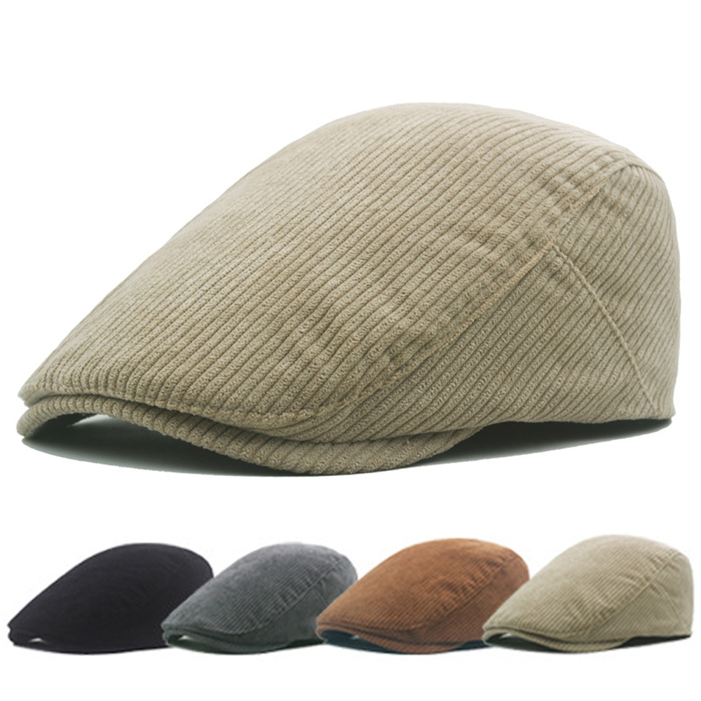 New Beret Corduroy Ivy Cap Hat - Newsboy Cap Ivy 评论和价格