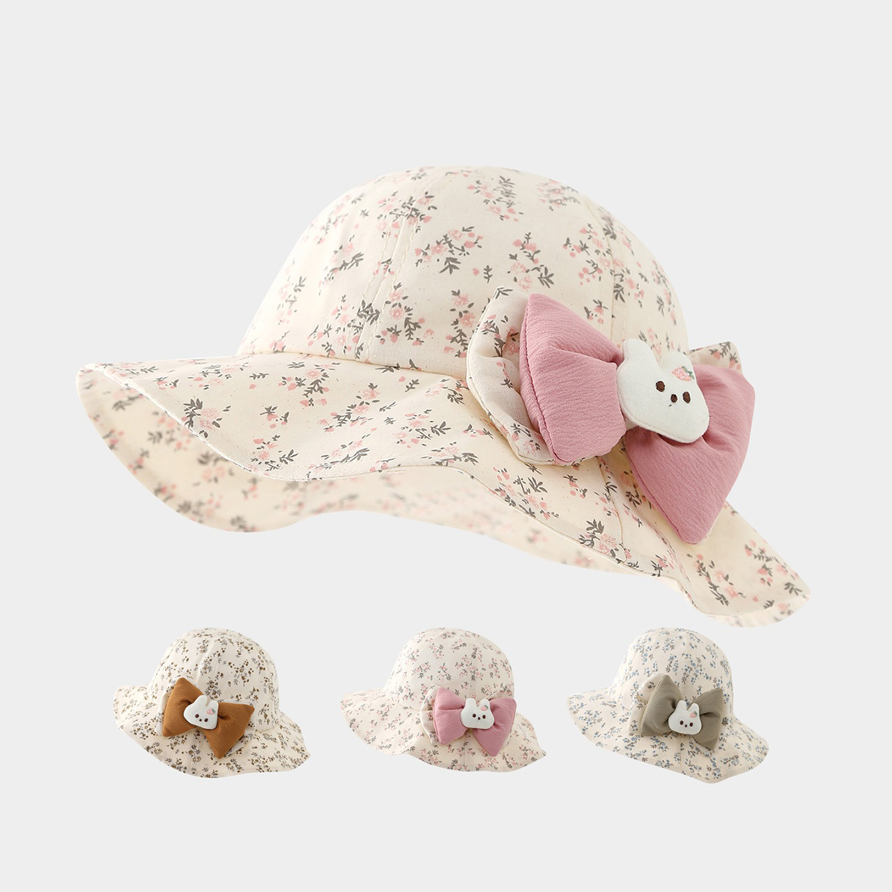 Baby Ruffle Brim Basin Cap Spr - Bucket Hat Cotton 评论和价格