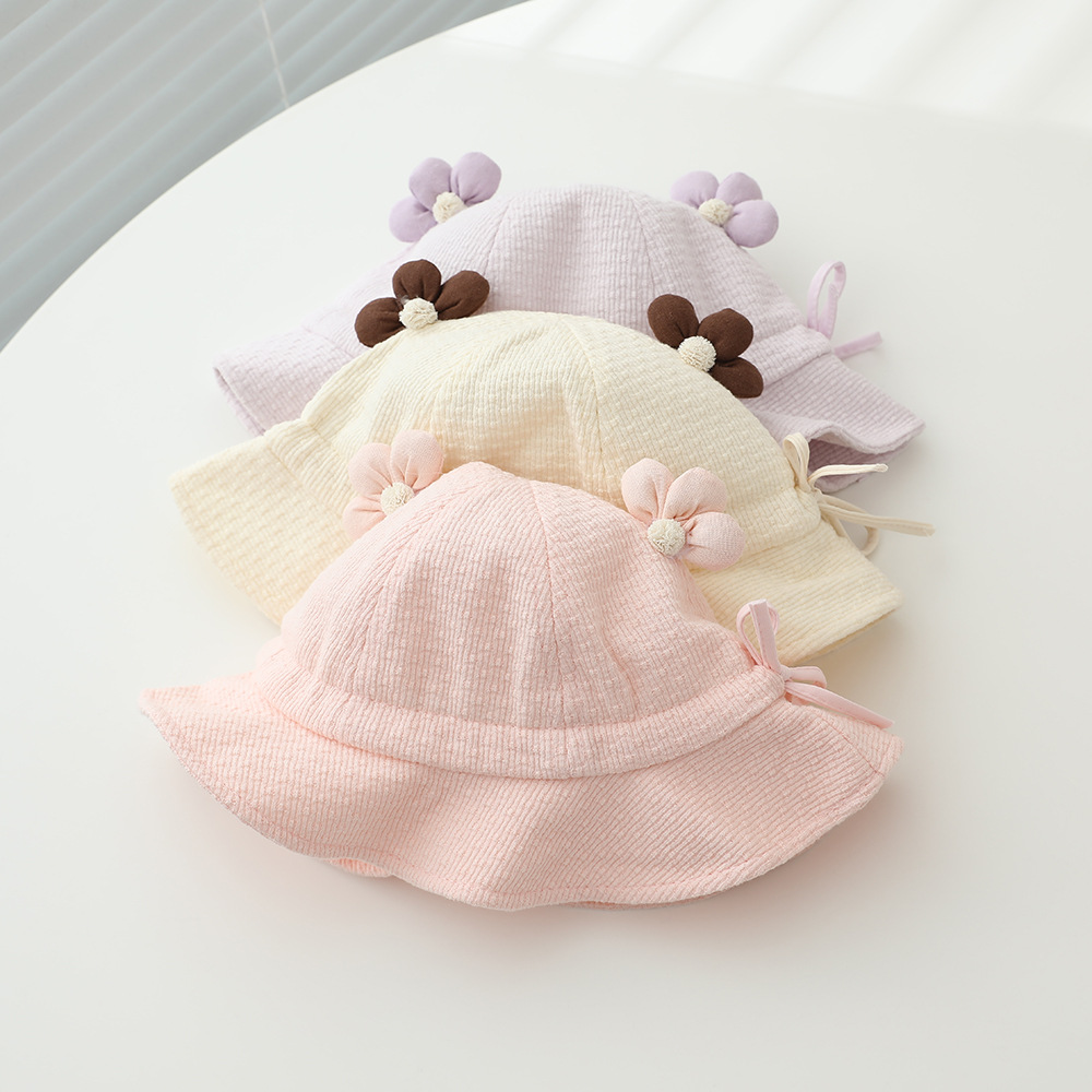 Baby Girls Sun Hat 48cm 6-24 M - Bucket Hat Cotton 评论和价格