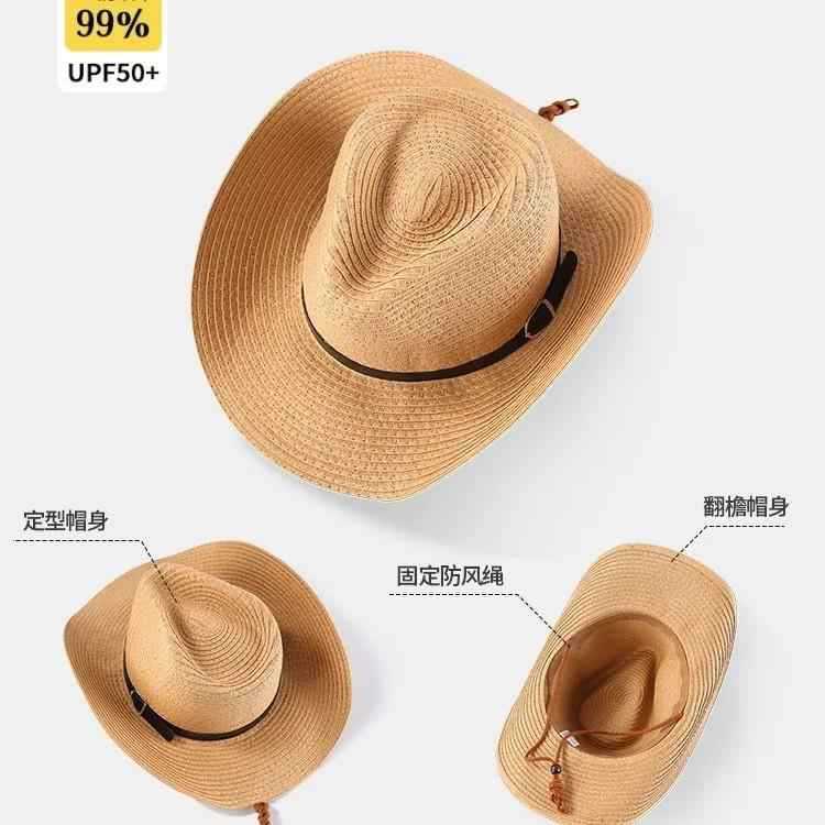 Summer Men Western Shapeable C - Cowboy Hat Straw 评论和价格