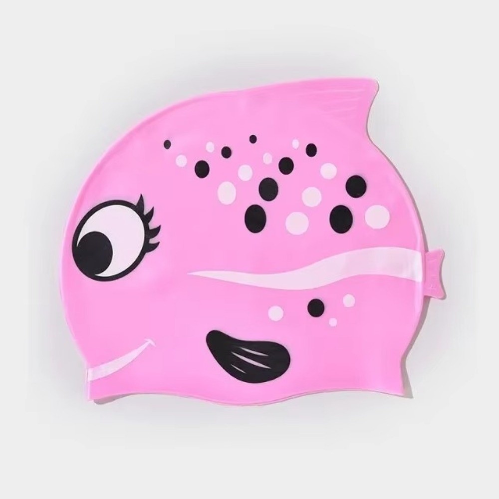 Cute Elastic Children's Swimmi - Swim Hat Silicone 评论和价格