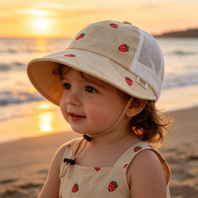 Baby Kids Summer Sun Hat 48-50 - Bucket Hat Cotton 评论和价格