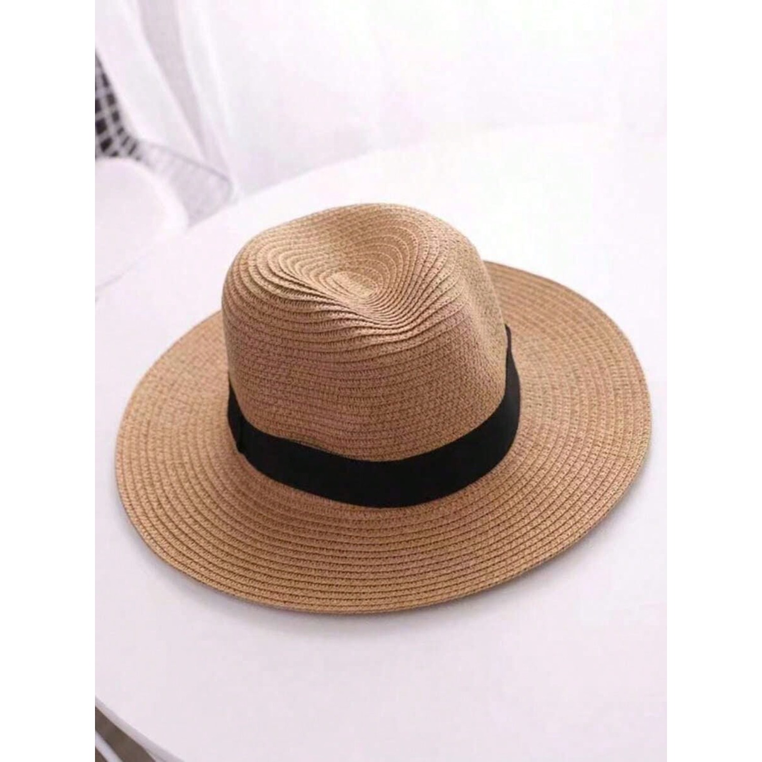 1 X Jazz Style Panama Hat with - Cowboy Hat Straw 评论和价格