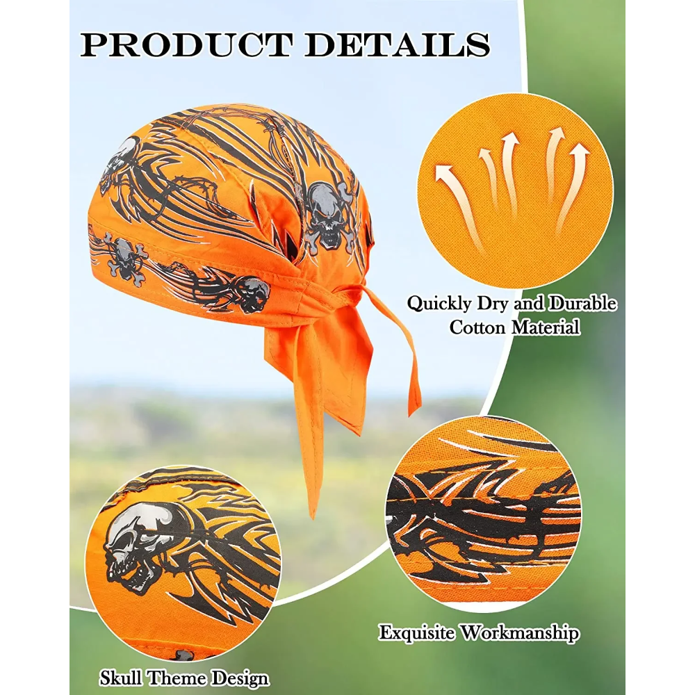 1pc Cycling Skull Pirate Cap H - Skull Cap Helmet Liner 评论和价格
