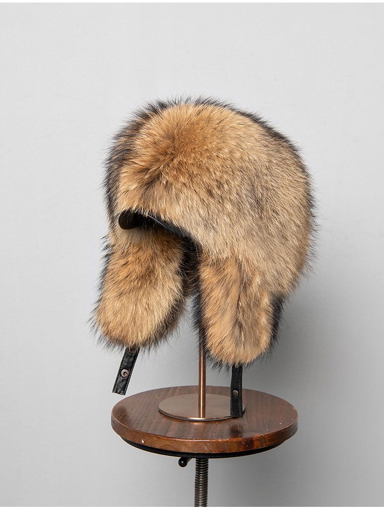 100% Real Fox Fur Hats Women's - Trapper Hat Ear Flap 评论和价格