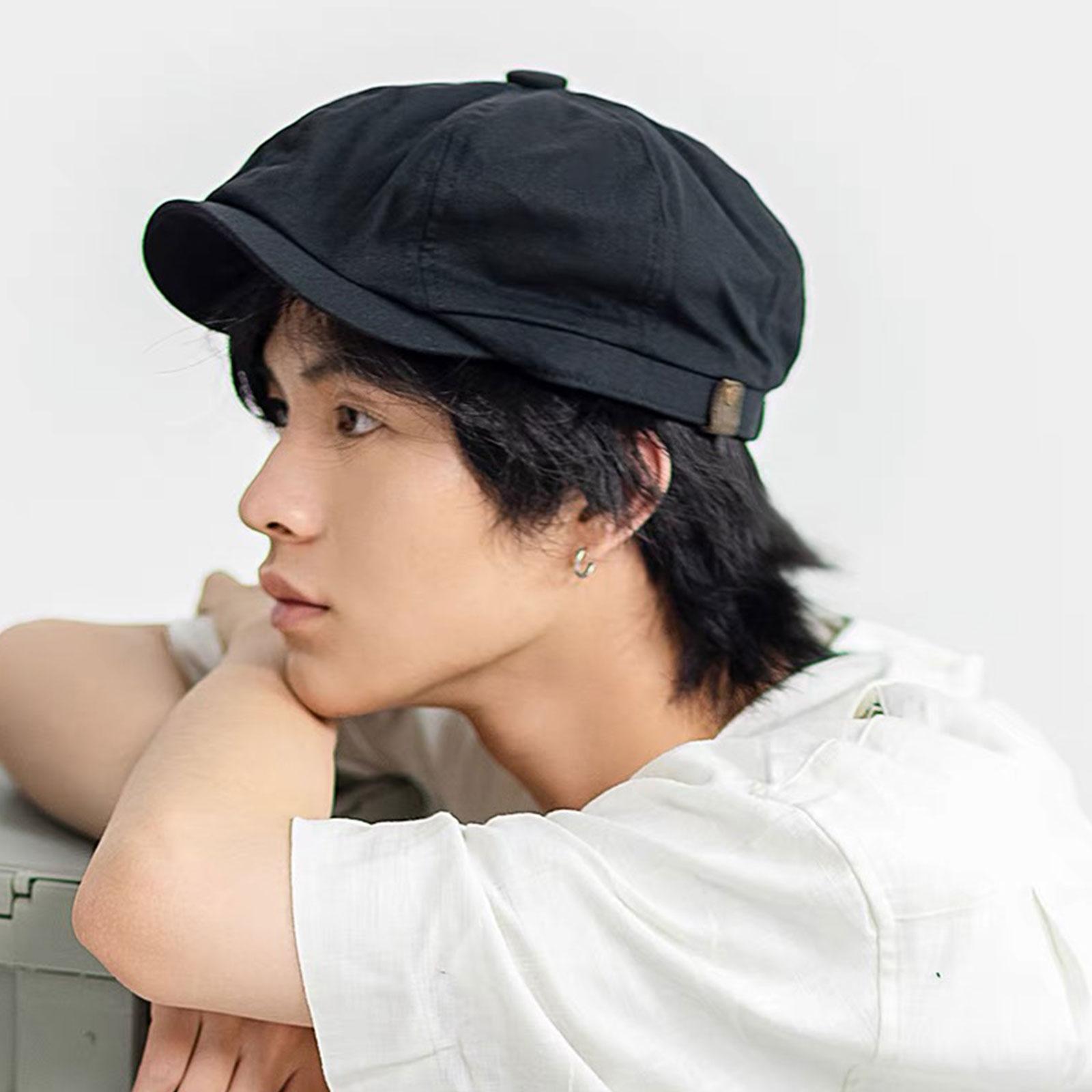 British Style Newsboy Men Cott - Snapback Hat Flat 评论和价格