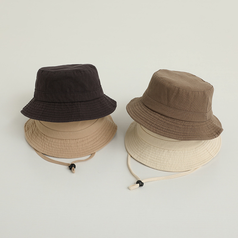 Solid Color Kids Bucket Hat Fa - Bucket Hat Cotton 评论和价格