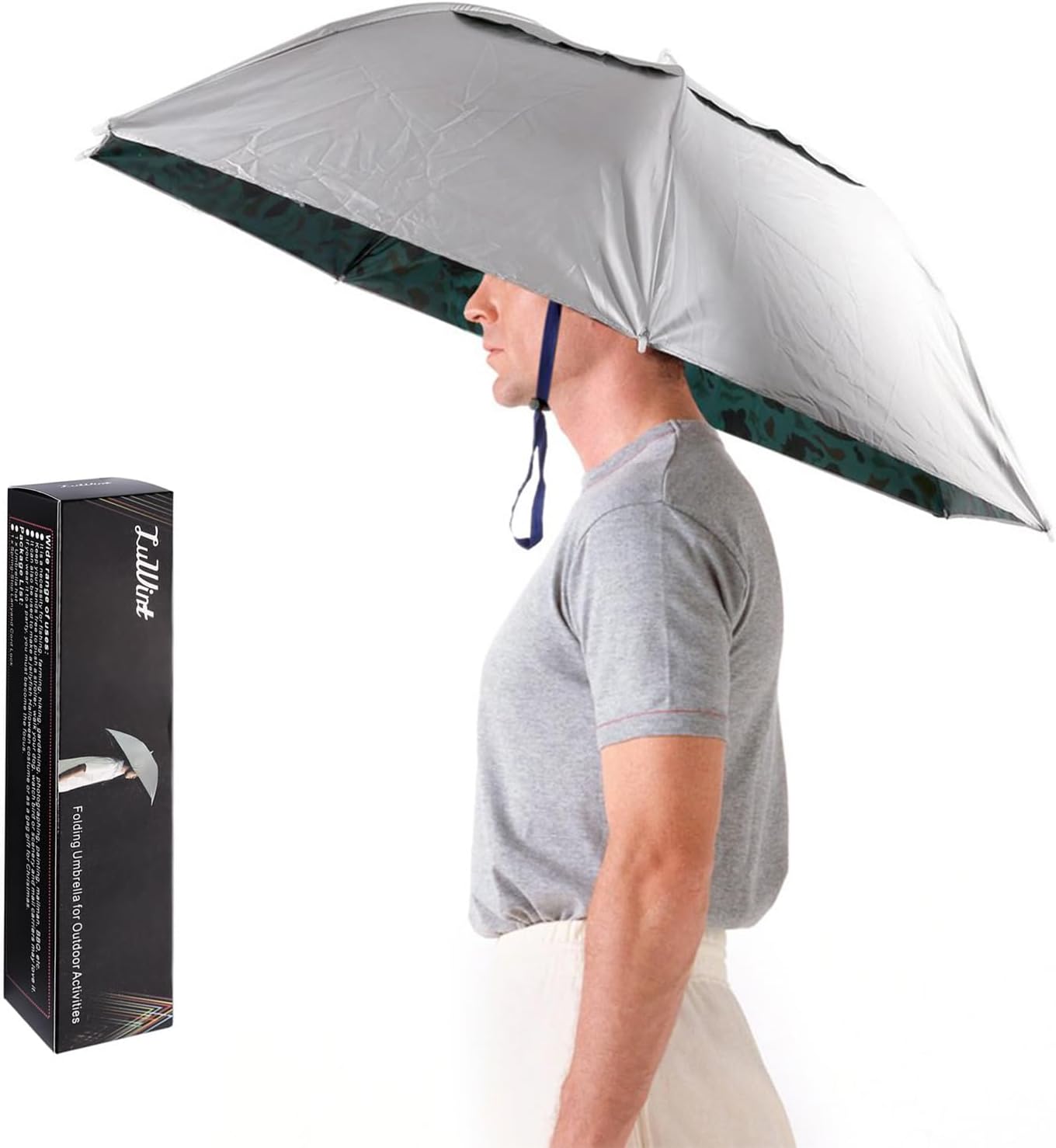 Hands Free Umbrella Hat, 36 In - Sun Hat Wide Brim 评论和价格