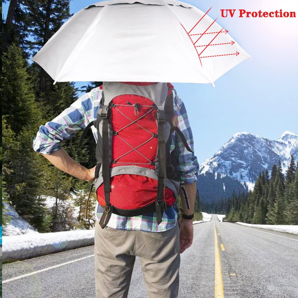Hands Free Umbrella Hat, 36 In - Sun Hat Wide Brim 评论和价格