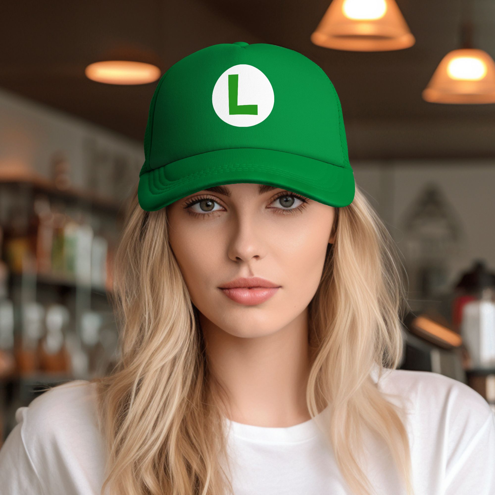 green L red m marioes Luigis F - Trucker Cap Mesh 评论和价格